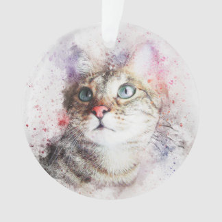 Grey Tabby Cat Ornament