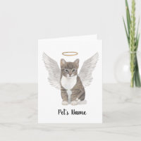 Grey Tabby Cat Sympathy Memorial