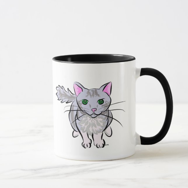 Grey Tabby Mug (Right)