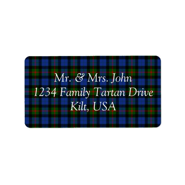 Grey Tartan Label (Front)