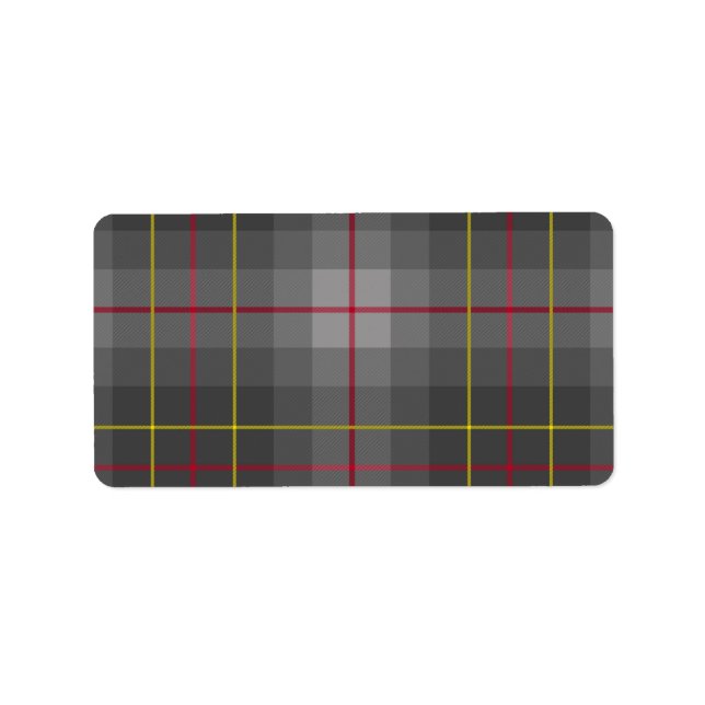 Grey Tartan Labels (Front)