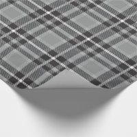 Grey Tartan Wrapping Paper Zazzle