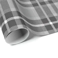 Grey tartan wrapping paper discount