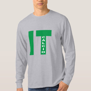 Grey tee-shirt sleeves long   ITALIA CALCIO T-Shirt