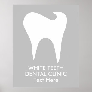 Grey teeth White Dental Clinic Poster