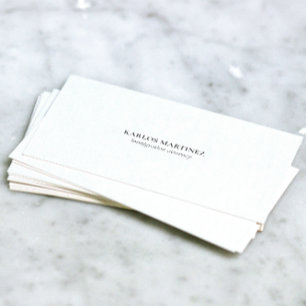 Grey Text On White Immigration Attorney Business Card