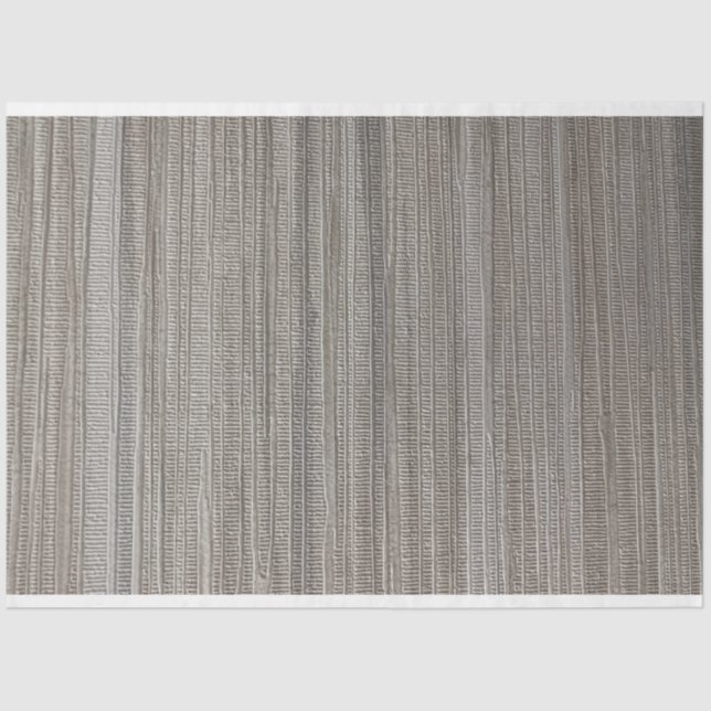 Grey Texture Background Lines Modern Rattan Tissue Paper (Front)