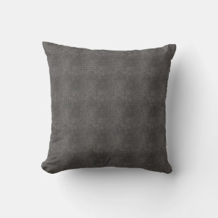Grey Textured Industrial Metal Cushion