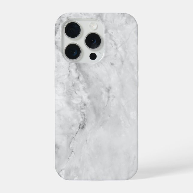 Grey Textured Marble iPhone Case (Back)