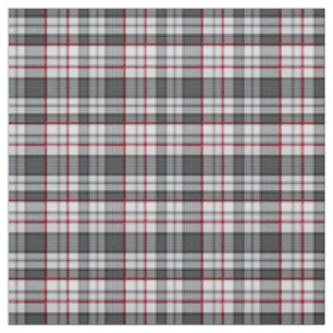 Grey textured tartan plaid fabric