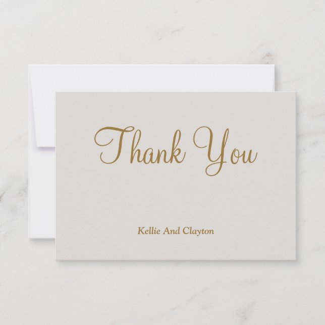 Grey Thank You Cards (Front)