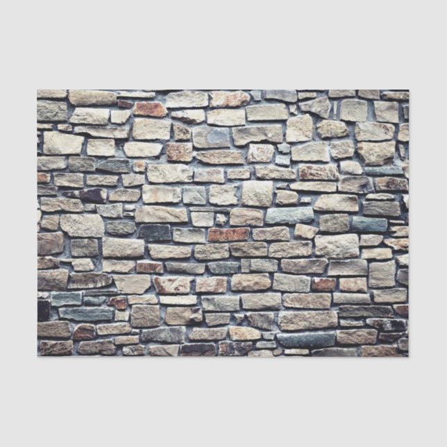 Grey tile wall tissue paper (Front)