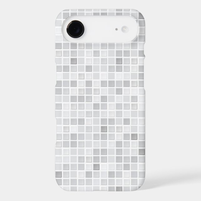 Grey Tiles Pattern Case-Mate iPhone Case (Back)