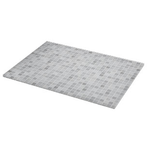 Grey Tiles Pattern Cutting Board