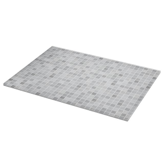 Grey Tiles Pattern Cutting Board (Corner)