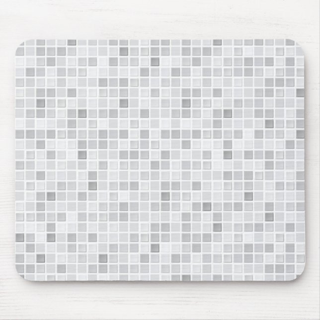 Grey Tiles Pattern Mouse Mat (Front)