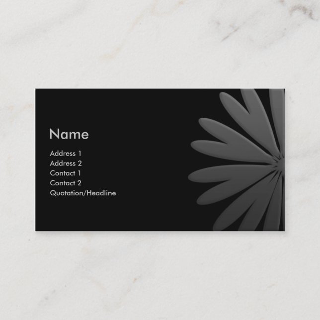 Grey To Silver Business Card (Front)