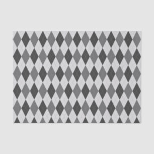 Grey Tones Argyle Pattern Tissue Paper