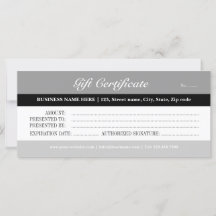 Grey Tones Gift Certificate