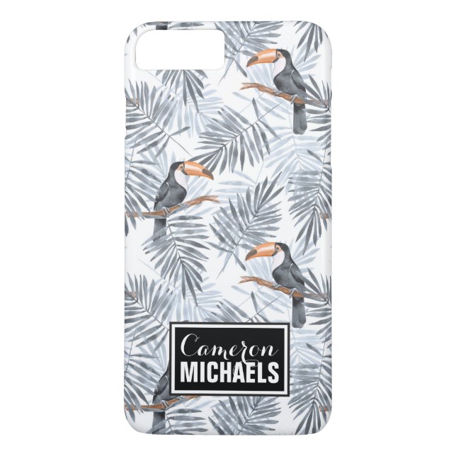 Grey Toucan | Add Your Name Case-Mate iPhone Case (Back)