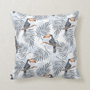 Grey Toucan Cushion