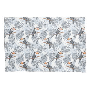 Grey Toucan Pillowcase