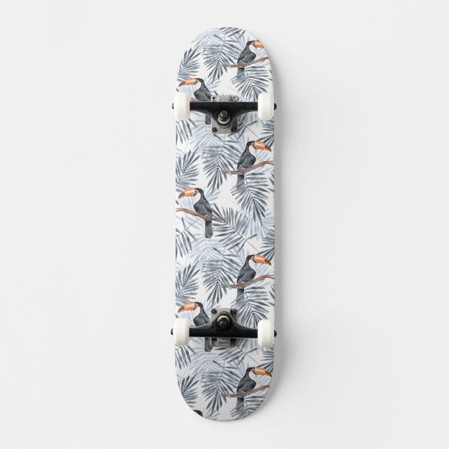 Grey Toucan Skateboard (Front)