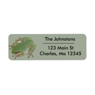 Grey Tree Frog Return Address Labels