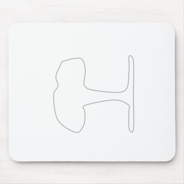 grey tree pad mouse mat (Front)