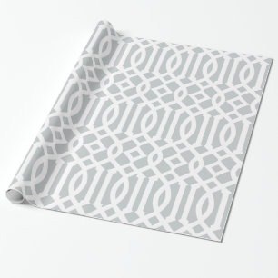 Grey Trellis Gift Wrap