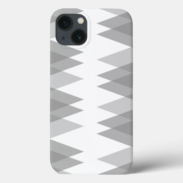 Grey triangles Case-Mate iPhone case (Back)