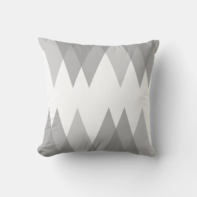 Grey triangles cushion (Front)