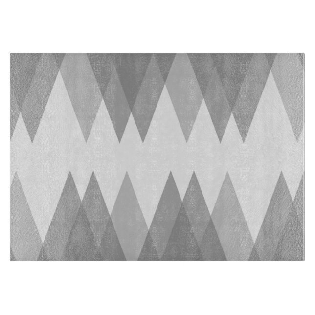 Grey triangles cutting board (Front)