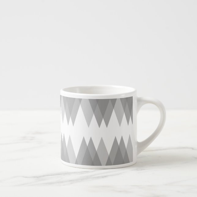 Grey triangles espresso cup (Right)