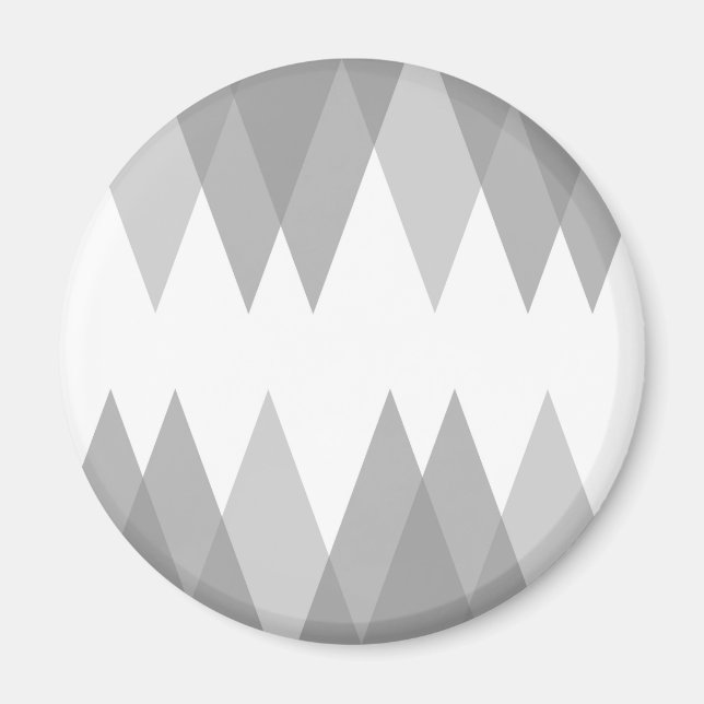 Grey triangles magnet (Front)