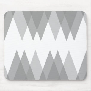 Grey triangles mouse mat