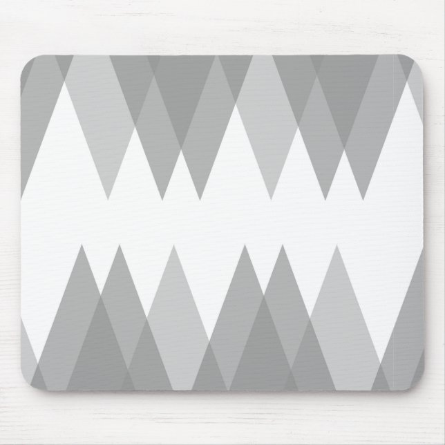 Grey triangles mouse mat (Front)
