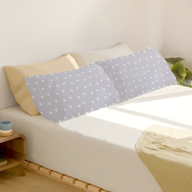 Grey Triangles Pattern Pair Of Pillowcases (Creator Uploaded)