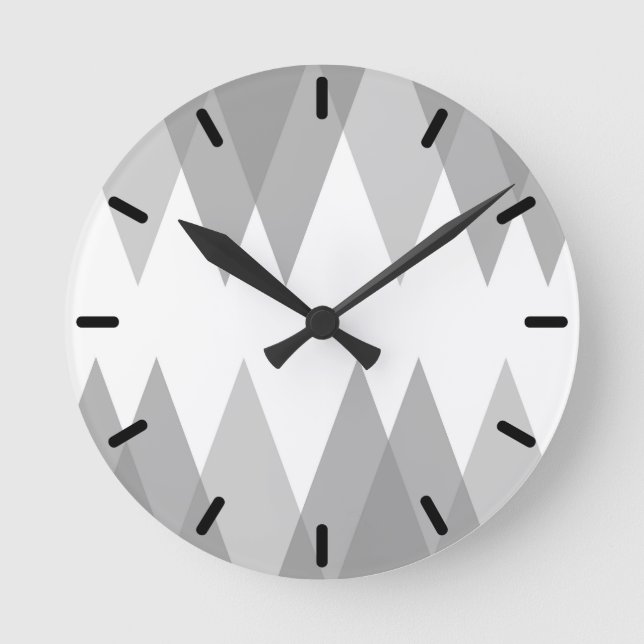 Grey triangles round clock (Front)