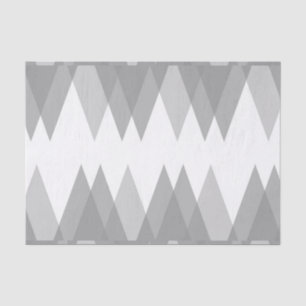 Grey triangles tissue paper
