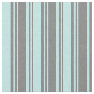 Grey & Turquoise Coloured Stripes Fabric
