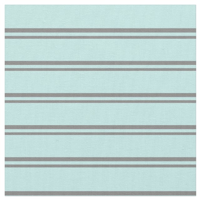Grey & Turquoise Coloured Stripes/Lines Pattern Fabric (Close Up)
