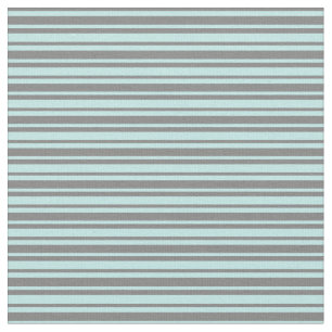 Grey & Turquoise Coloured Stripes Pattern Fabric