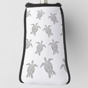 Grey Turtles Pattern Golf Head Cover