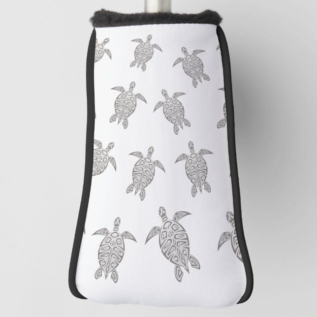 Grey Turtles Pattern Golf Head Cover (Rotate 90)