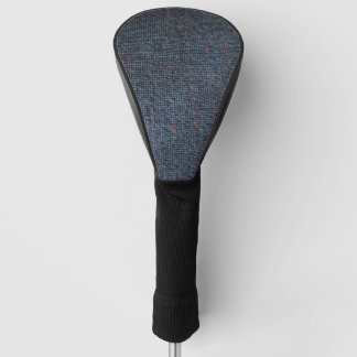 Grey tweed fabric golf head cover