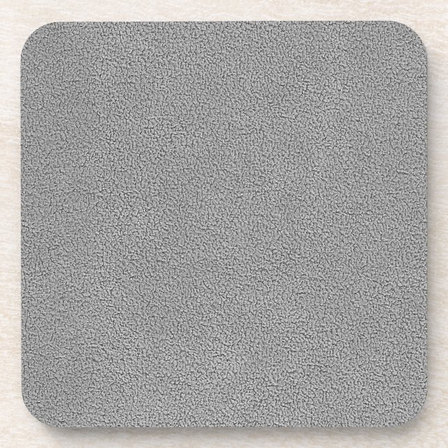 Grey Ultrasuede Look Coaster (Front)