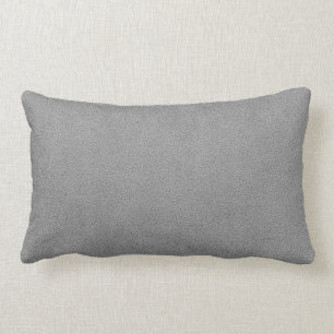 Grey Ultrasuede Look Lumbar Cushion