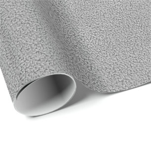 Grey Ultrasuede Look Wrapping Paper