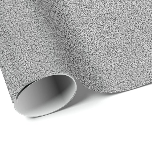 Grey Ultrasuede Look Wrapping Paper (Roll Corner)